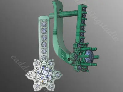 Earrings od108 3D print model