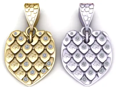 Moissanite Pendant 3D print model