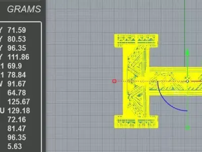 Designer H Belt Buckle 3D print model