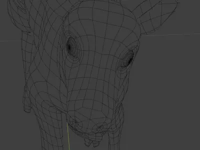 calf cow baby Low-poly 3D model