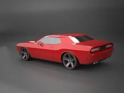 Dodge Challenger 2008 restyled 3D model