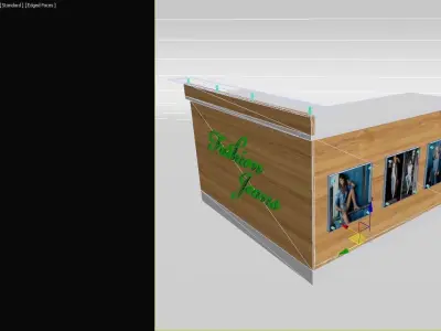 Reception Office Counter Free low-poly 3D model