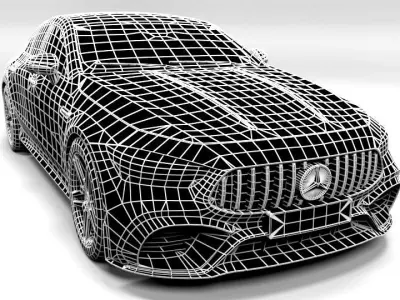 MERCEDES AMG GT 43 4DOOR Low-poly 3D model