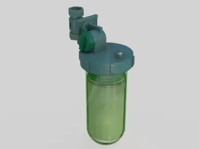 Boiler Filter 3D comleted of textures and PBR materials Low-poly 3D model