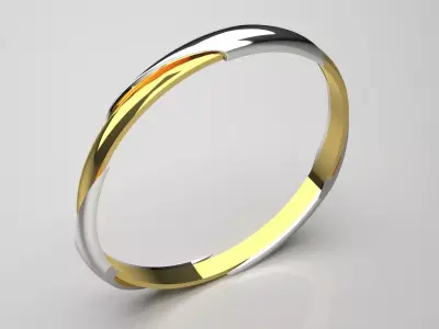 Womens Bangle Bracelet Model bg0037 3D print model