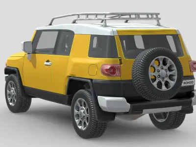 Toyota FJ Cruiser Low-poly 3D model