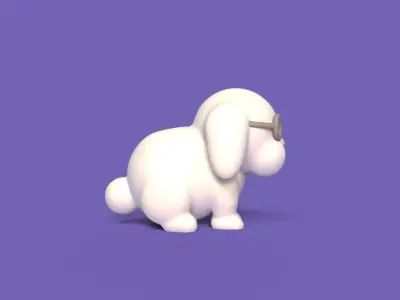 Bunny Glasses 3D print model