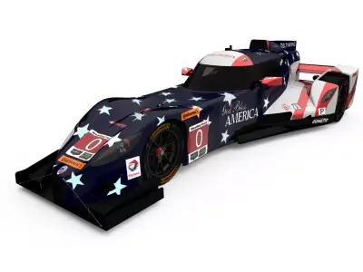 Panoz Deltawing DWC13 Low-poly 3D model