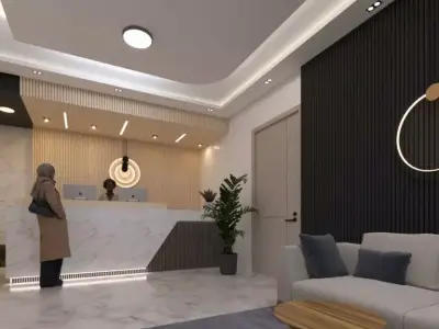 office waiting lounge 3D model