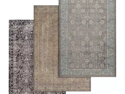 Rug Set 1018 3D model