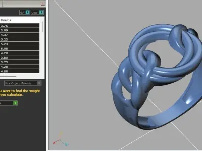 Fancy Womens Rings Plain Rings Ready STL 3DM Models Rings 3D print model 41