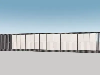 Exterior Fence Sketchup model 3D model