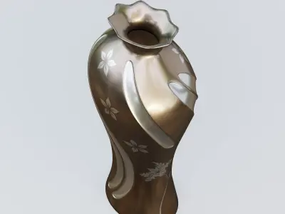 Vase39 vase with swirls 3D model