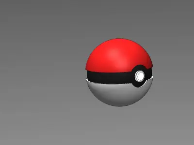 Pokeball pokemon ball Free 3D print model