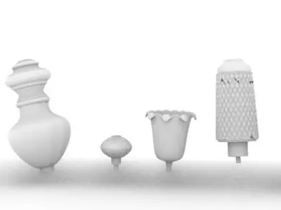 Vase decorated 3d model Free 3D print model