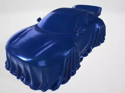 Covered Car 3D Model 3D model