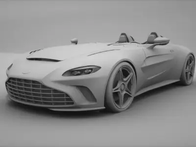 Aston Martin v12 speedster 2022 3D model