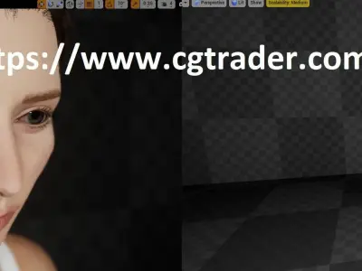 Realistic 3D Woman RIGGED for Unreal Engine Low-poly 3D model