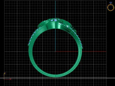 Women Ring 3DM Womens Ring 3d models 3D print model 3D print model 26