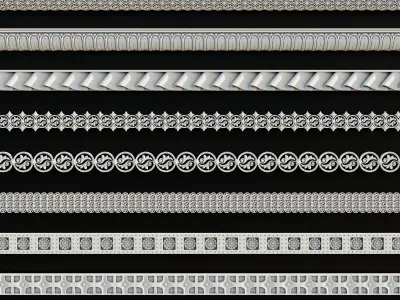 Ornament Pack Vol 28 - Gothic Egyptian Persian 3D model