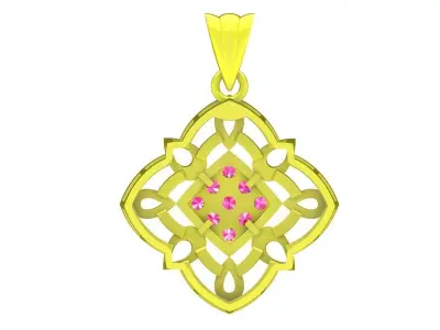 6246 luxury chinese diamond women pendant 3D print model