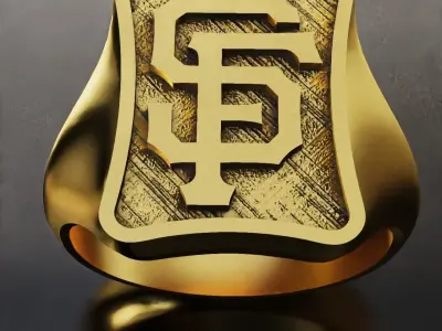 San Francisco Giants Baseball Fans Rings 3D Print Models 3D print model