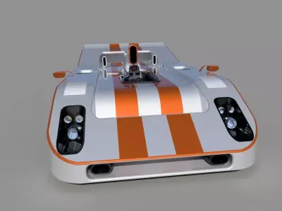 sports car kan-am seriesreacing car model car 3D model