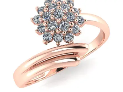 light weight gold diamond rings-C111116SKCH2026048-wt-0-5 3D print model