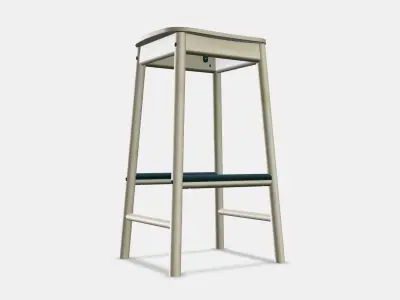 RONNINGE Bar stool Low-poly 3D model