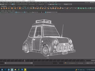 Stylized  cartoon car 3D model
