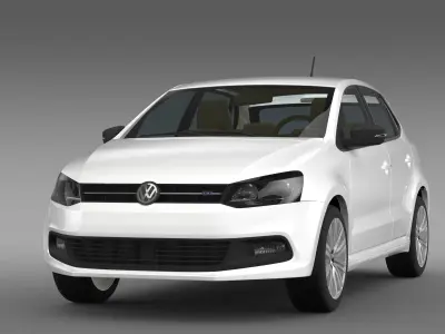 Volkswagen Polo BlueGT 5d 2014 3D model