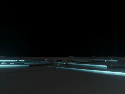 Futuristic Platform Free 3D model