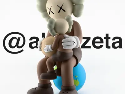Kaws Holiday Thailand Moon earth Textured Low-poly 3D model