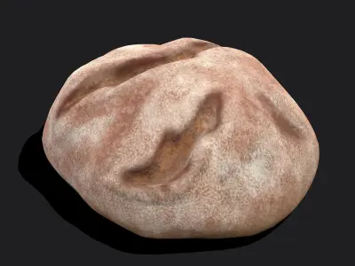 Medieval Bread Loaf Free low-poly 3D model
