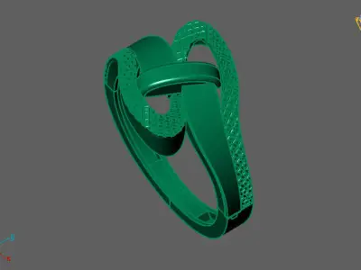 Women Ring Fancy Ring Plain light weight STL 3DM Printable 3D print model 3