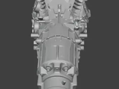 AWD 6-Spd Manual Gearbox - 3D Printable Decorative Model 3D print model