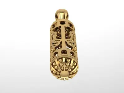 Openable Cylinder pendant 3D print model