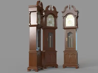 Grandfather Clock 3D model