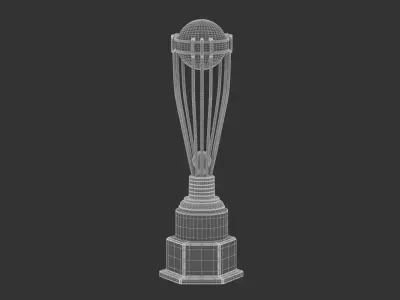 Cricket Trophy 3D model