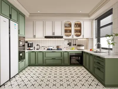 Kitchen Modern interior 77 3D model