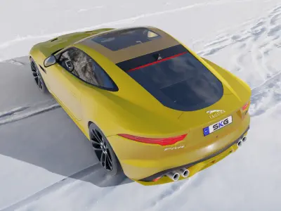 Jaguar F-Type R 2021  3D model