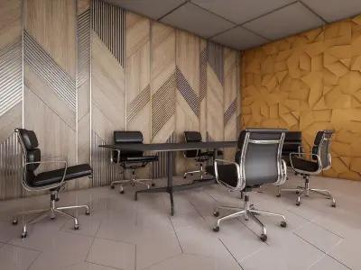 HQ Modern Office Low-poly 3D model