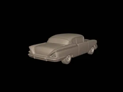 chevrolet biscayne 2 door sedan 1958  3D print model