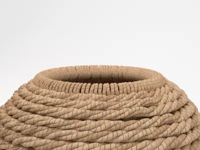 HandWoven Seagrass Vase 3D model