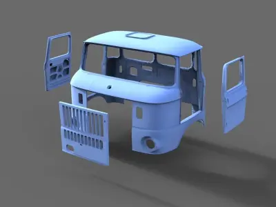 IFA W 50 Body 3D print model