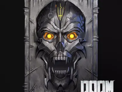 Doom Eternal - Rocket Launcher Low-poly 3D model