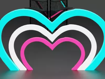 Half Heart Arch  Free 3D model