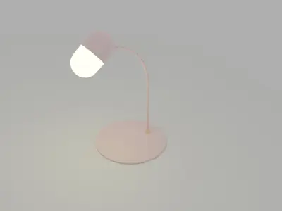 A set of four lamps 3D model