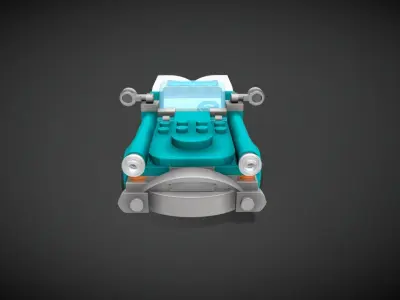 Lego Vintage Car 3D model
