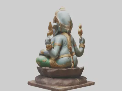 Ganeshastatue Model Low-poly 3D model